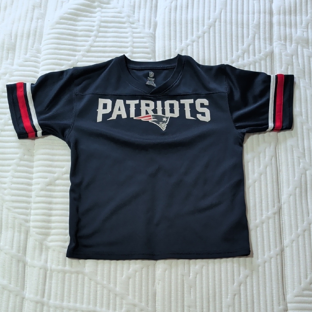 NFL Patriots Kids Navy Jersey Top